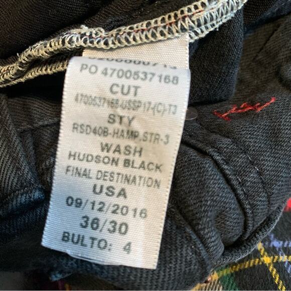 Polo Ralph Lauren Denim Dungarees Black Jeans Men's 36 - Picture 11 of 11